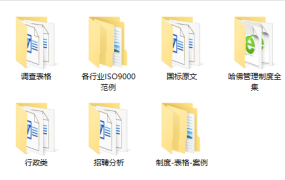 大企业管理制度与表格全集，ISO制度文件手册，文件范本拿来就用