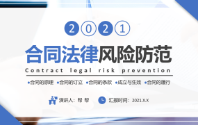 合同法律部风险防范PPT，合同法实务纠纷，全内容课件拿来就用